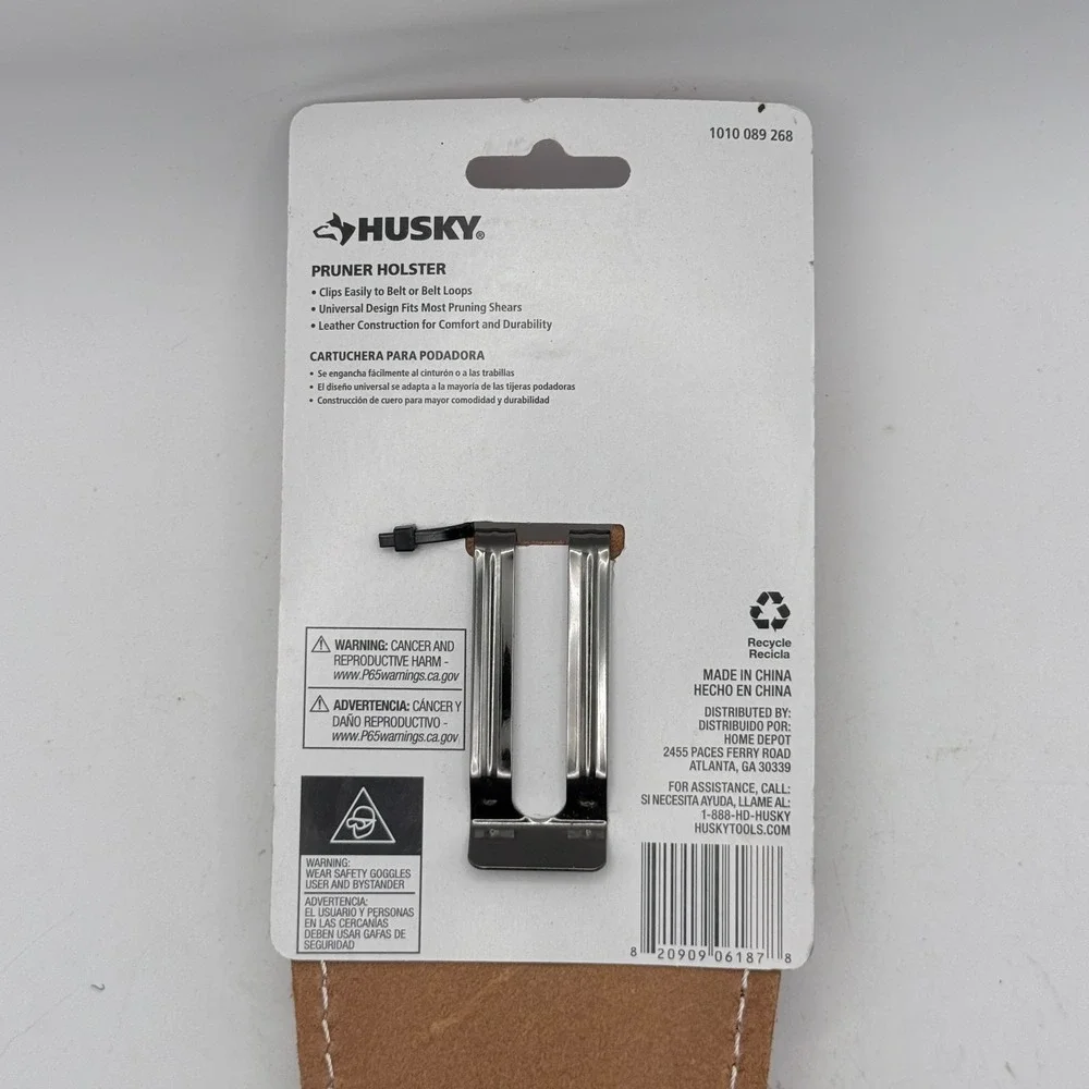 Husky Leather Pruner Holster Belt Clip Sheath Pruning Shears NEW 1010-089-268